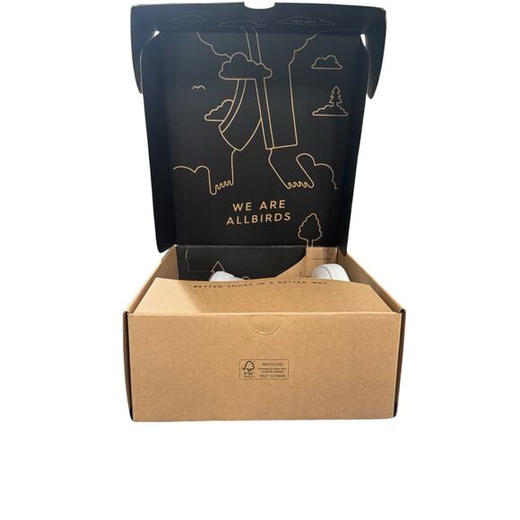 NIB! Allbirds Men's Tree Topper High Top Sustainable Sneaker in Chalk - Size 7 - Picture 10 of 10